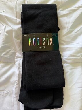 Hot Sox Women’s Black Fleece Tights